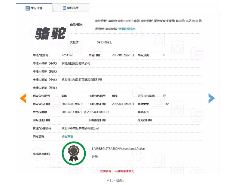 “駱駝祥子”商標(biāo)維持有效注冊！