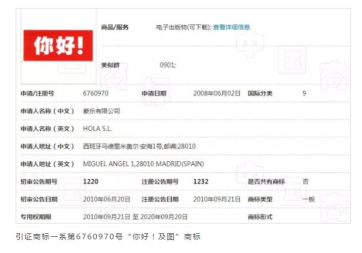 Hello=你好？ 近似不近似，看法院說法！