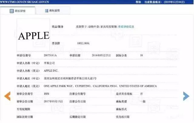 美國蘋果輸給中國蘋果，兩件商標(biāo)不予注冊！