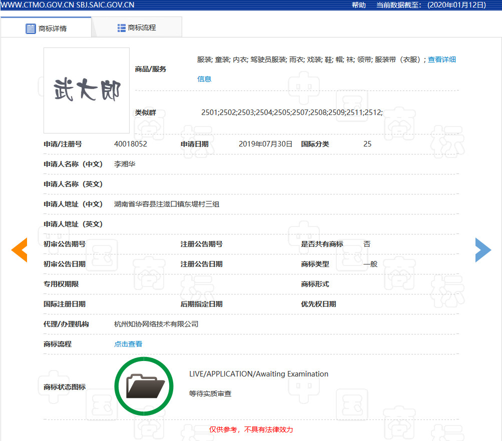 “武大郎”商標因烈士被駁回？烈士姓名禁用商標