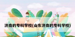 濟南的專科學校(山東濟南的?？茖W校)